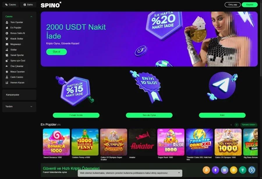 Spino ekran görüntüsü